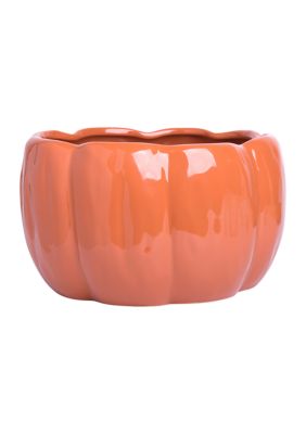 Orange Pumpkin Serving Bowl