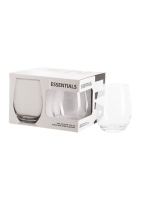 Essential 18.6 oz. Stemless Wine Glasses - Set of 4