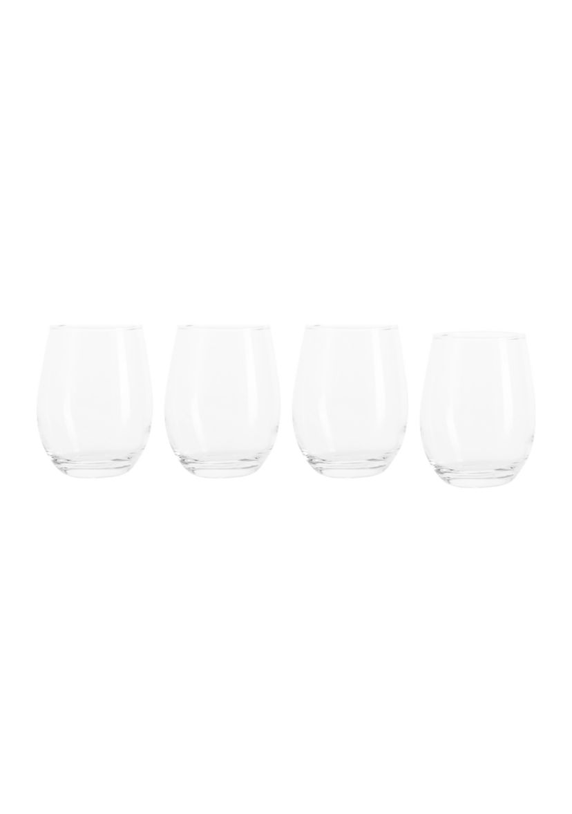 Essential 18.6 oz. Stemless Wine Glasses - Set of 4