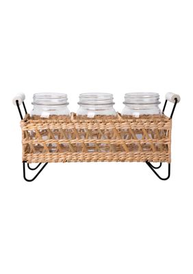 Rattan Flatware Caddy 