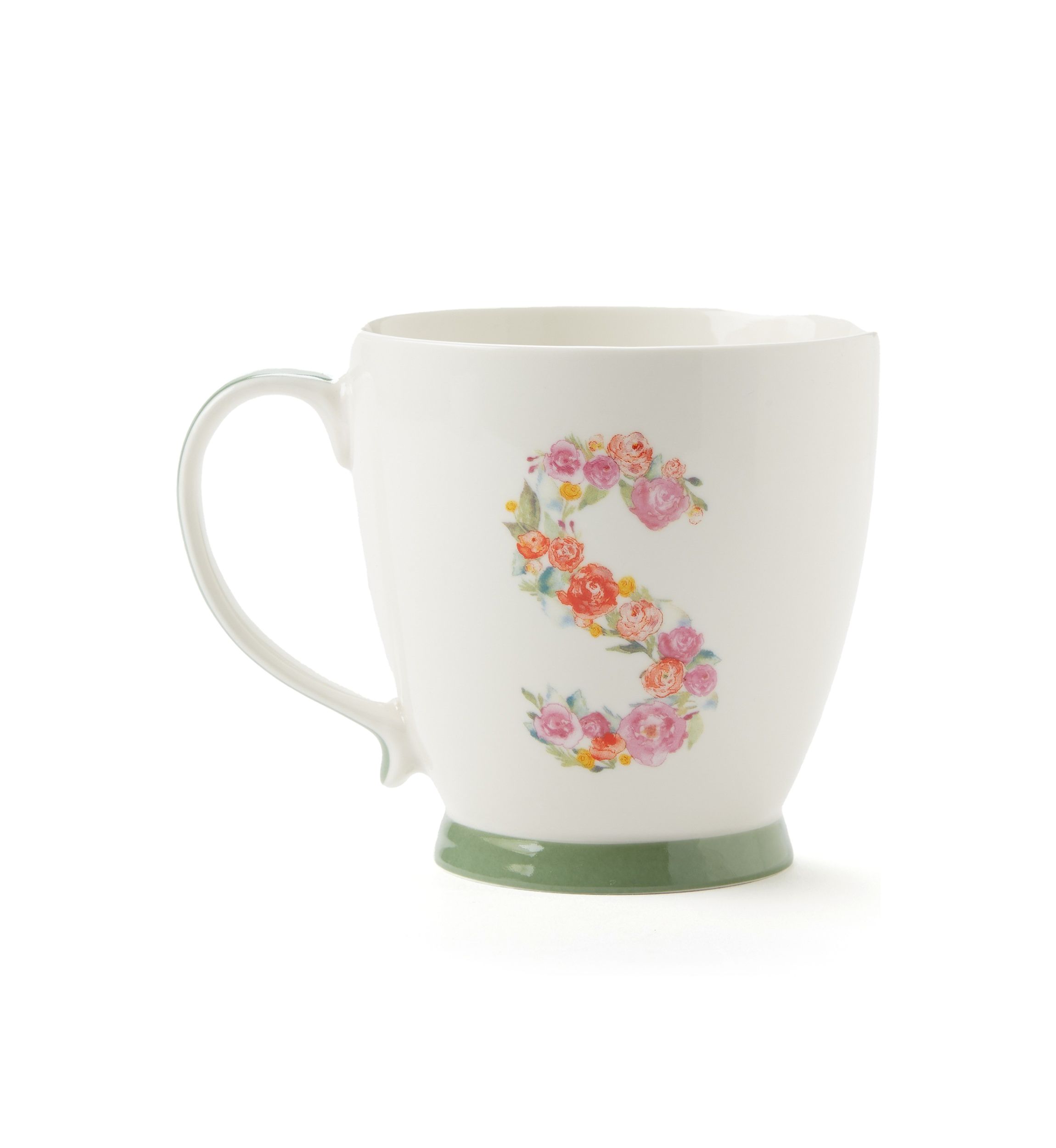 Floral Monogram Mug