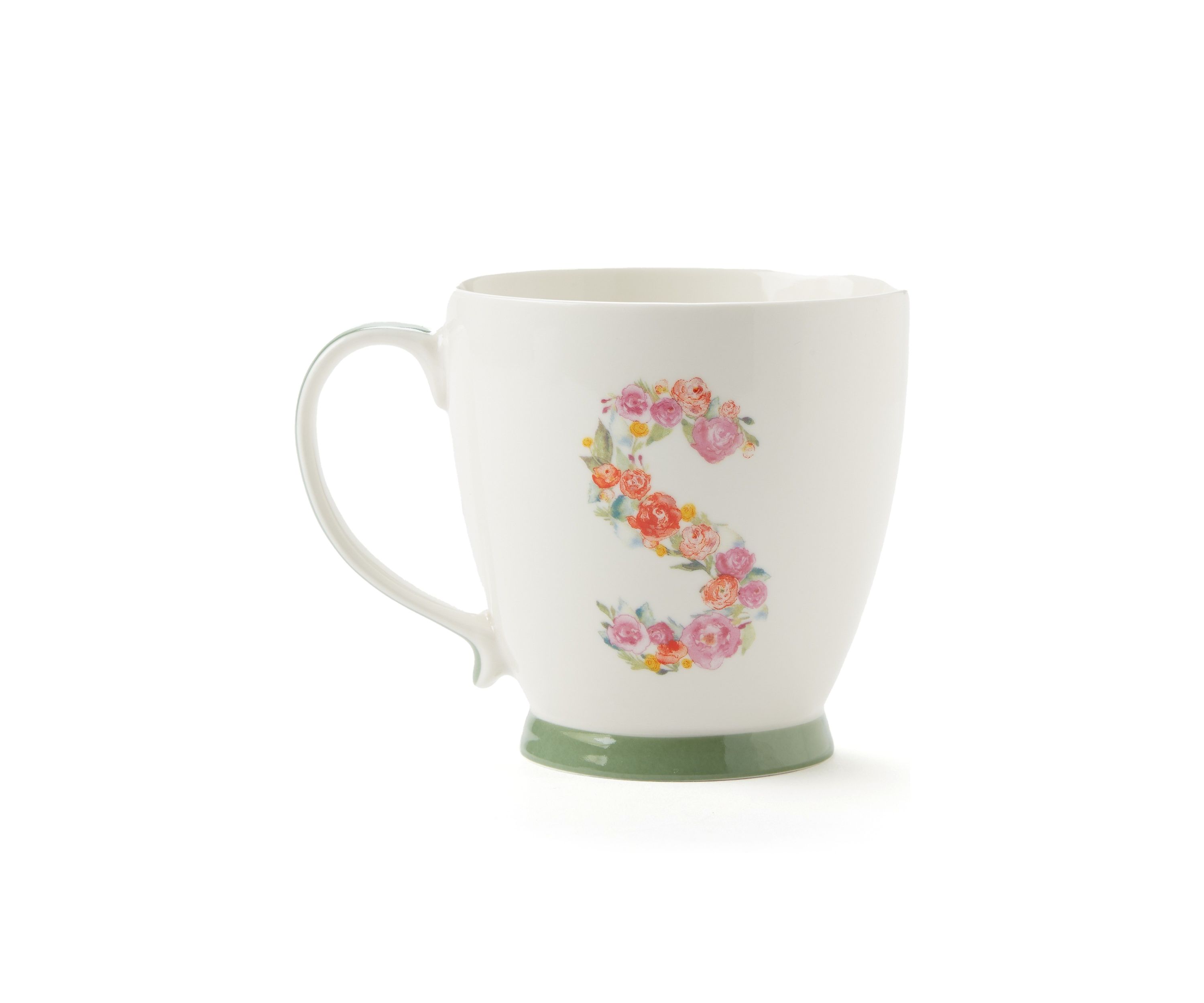 Floral Monogram Mug