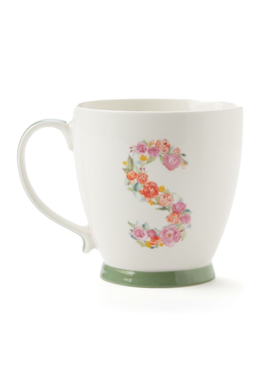 Floral Monogram Mug
