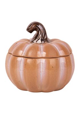 Reactive Glaze Pumpkin Shaped Cocotte