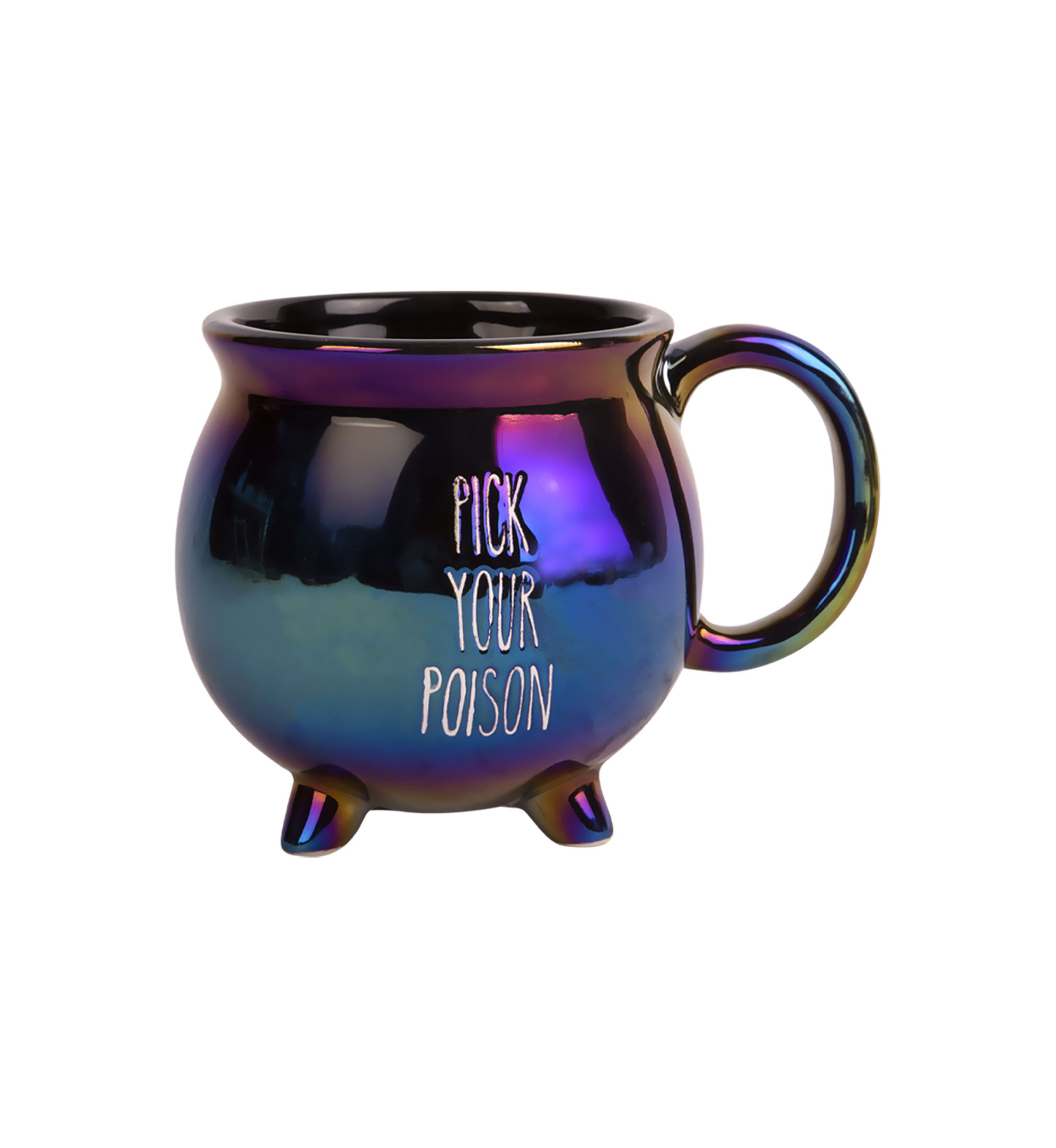 Iridescent Footed Pick Your Poison Mug