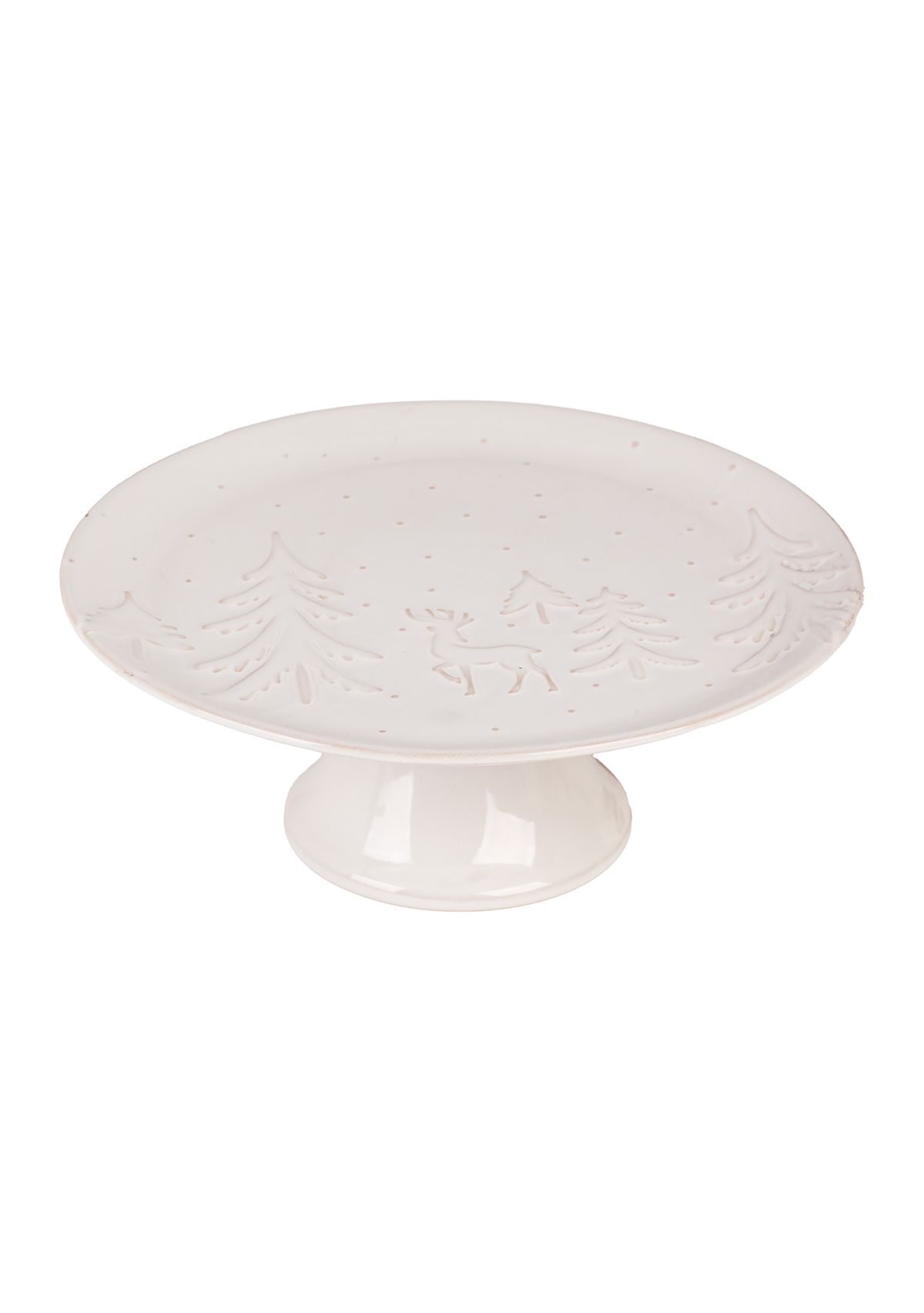 Embossed Winter Themed Cake Stand