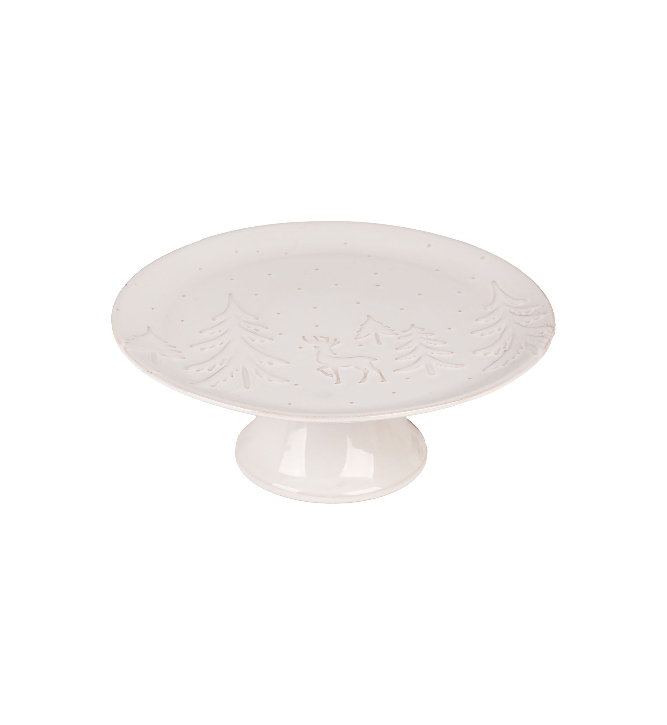 Embossed Winter Themed Cake Stand