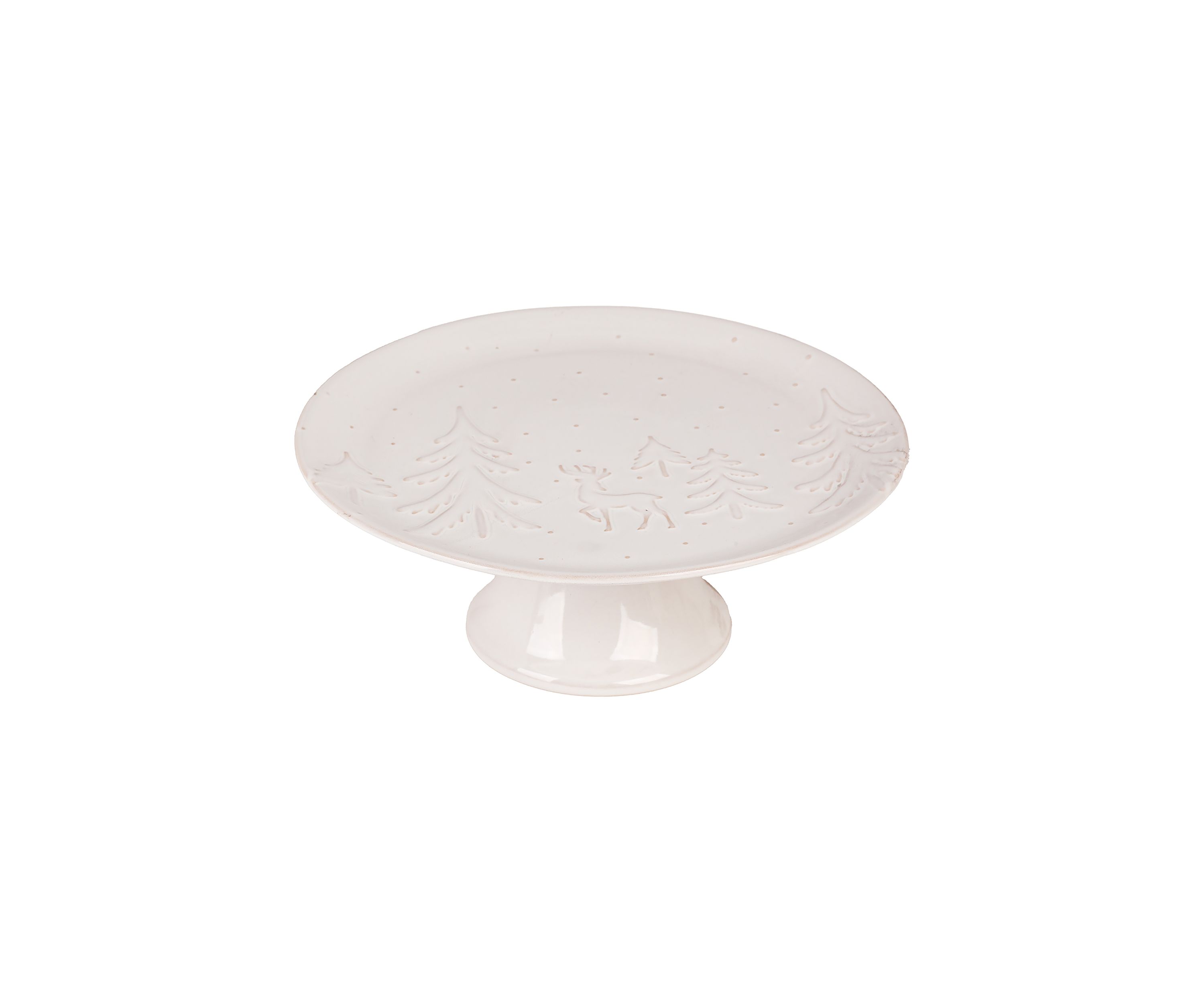 Embossed Winter Themed Cake Stand