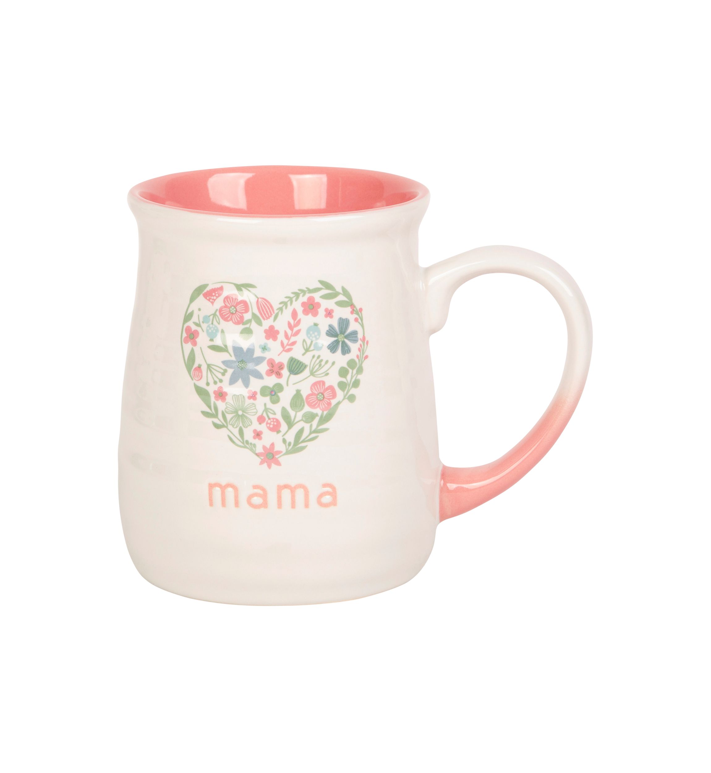 Mama Floral Heart Mug