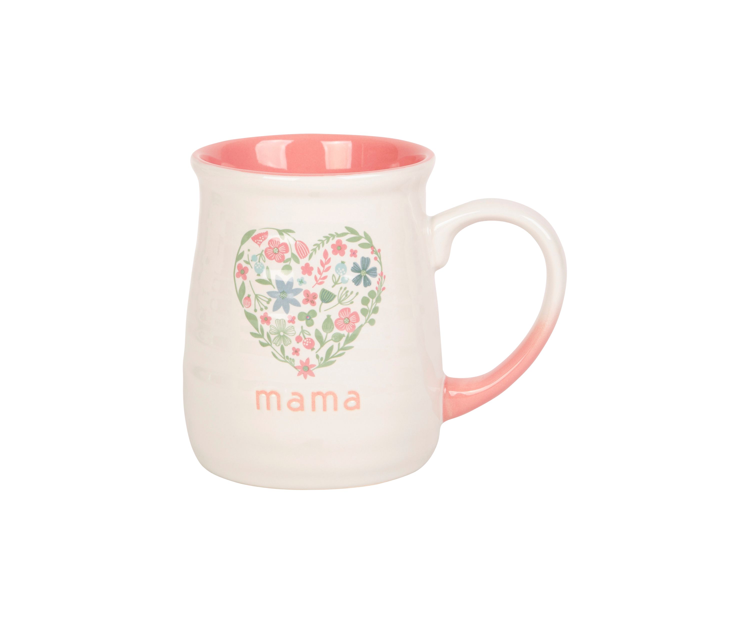 Mama Floral Heart Mug