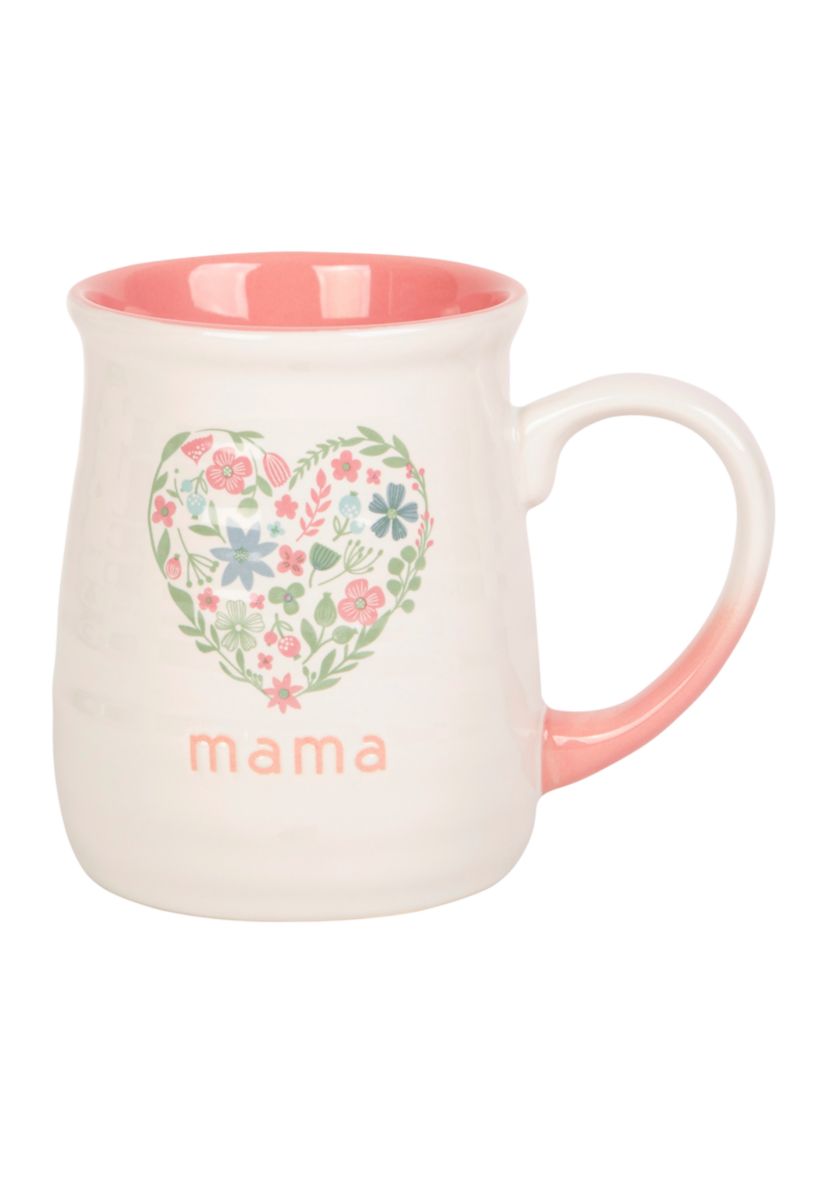 Mama Floral Heart Mug