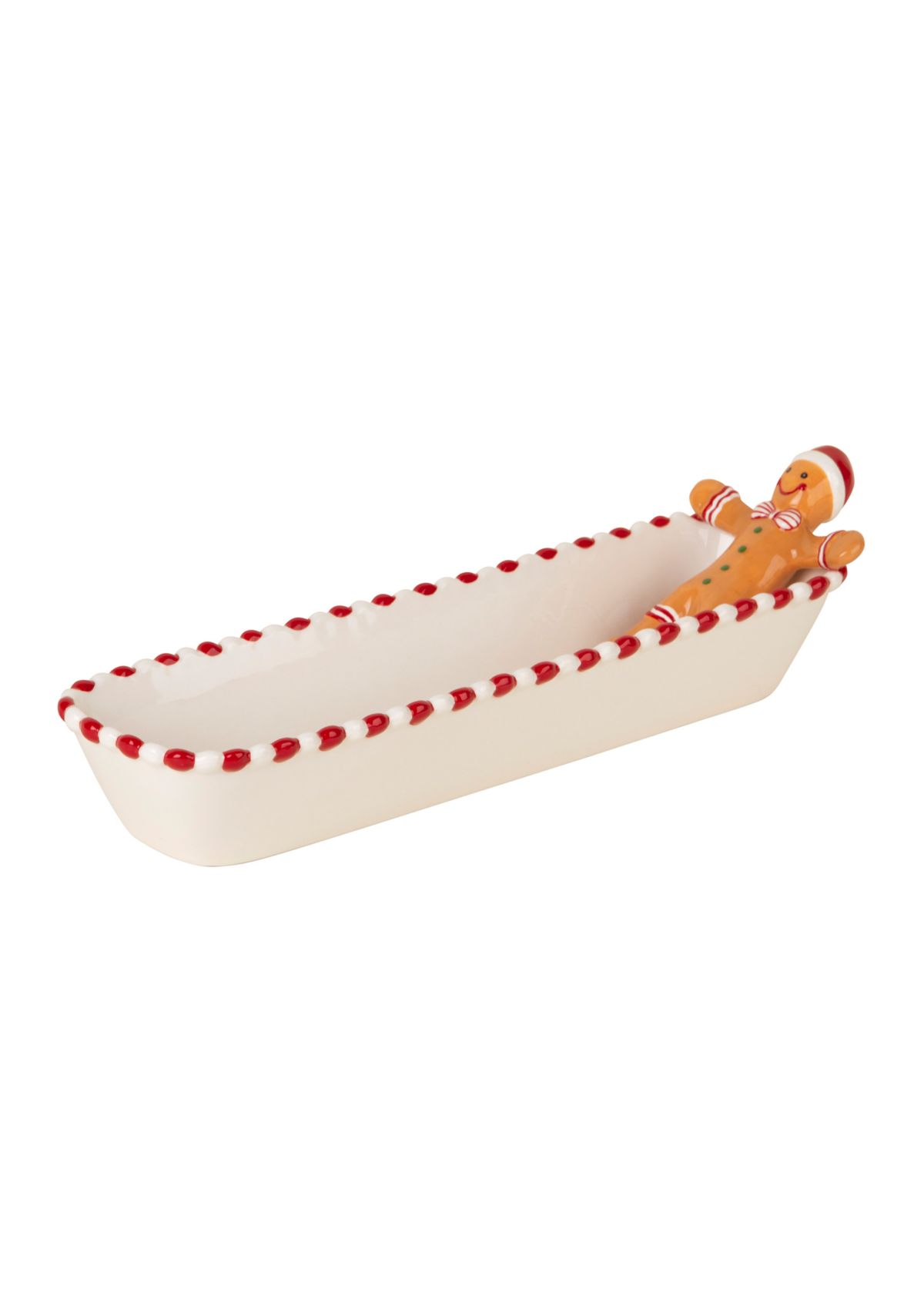 Ceramic Gingerbread Man Long Tray