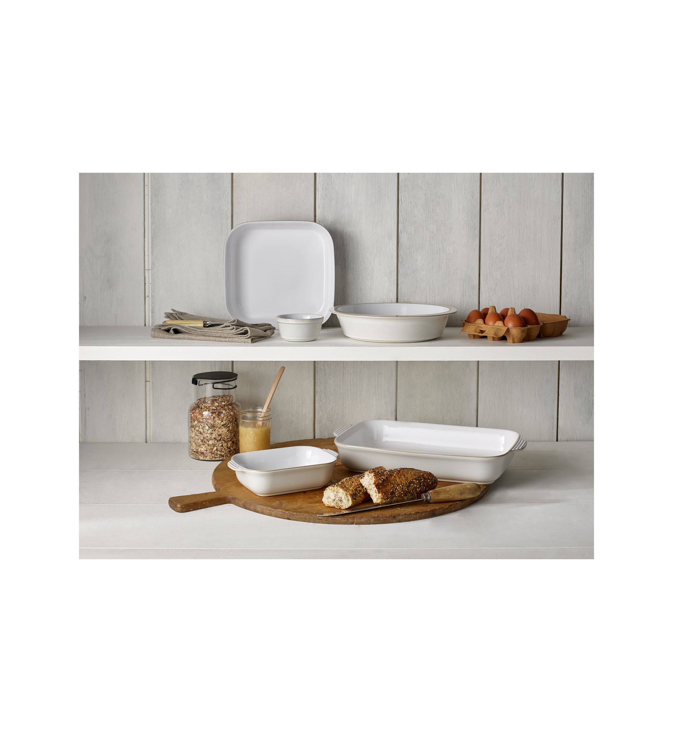 Natural Canvas Large Rectangular Dish 