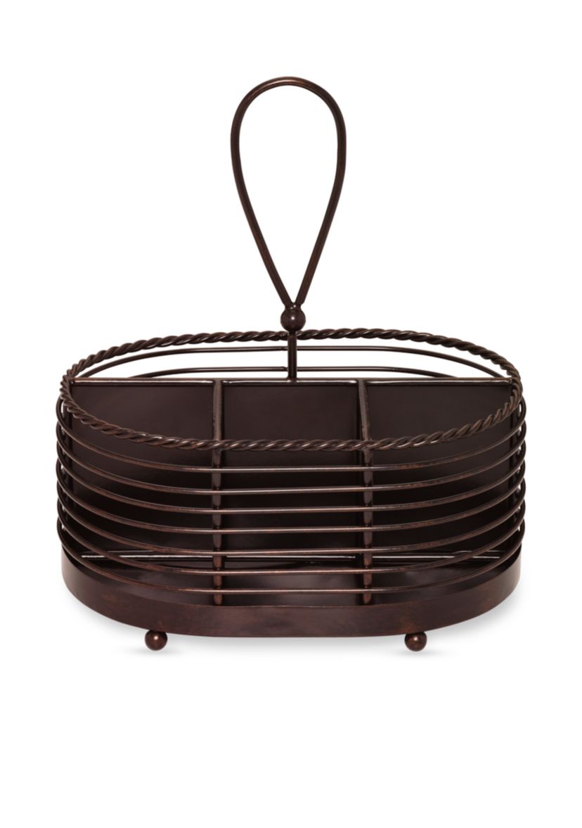 Gourmet Basics Rope Napkin & Flatware Caddy