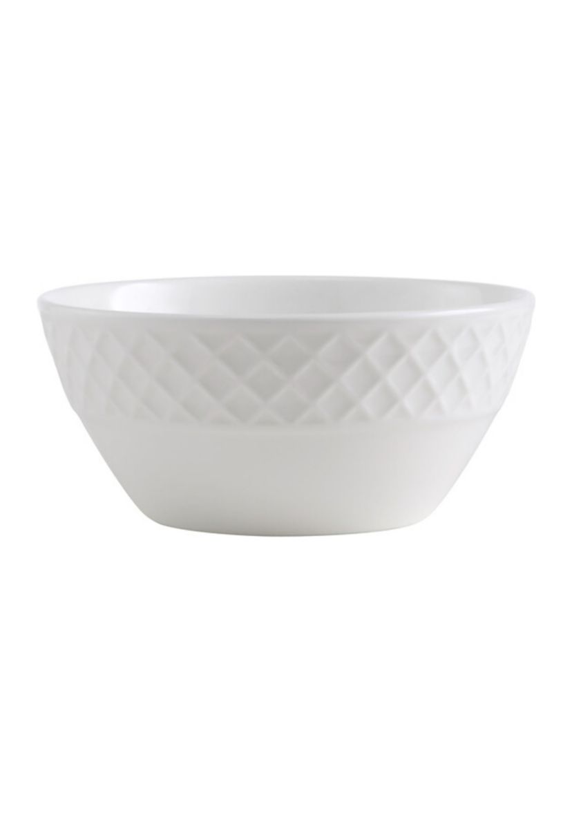 Trellis White 16 Piece Dinnerware Set