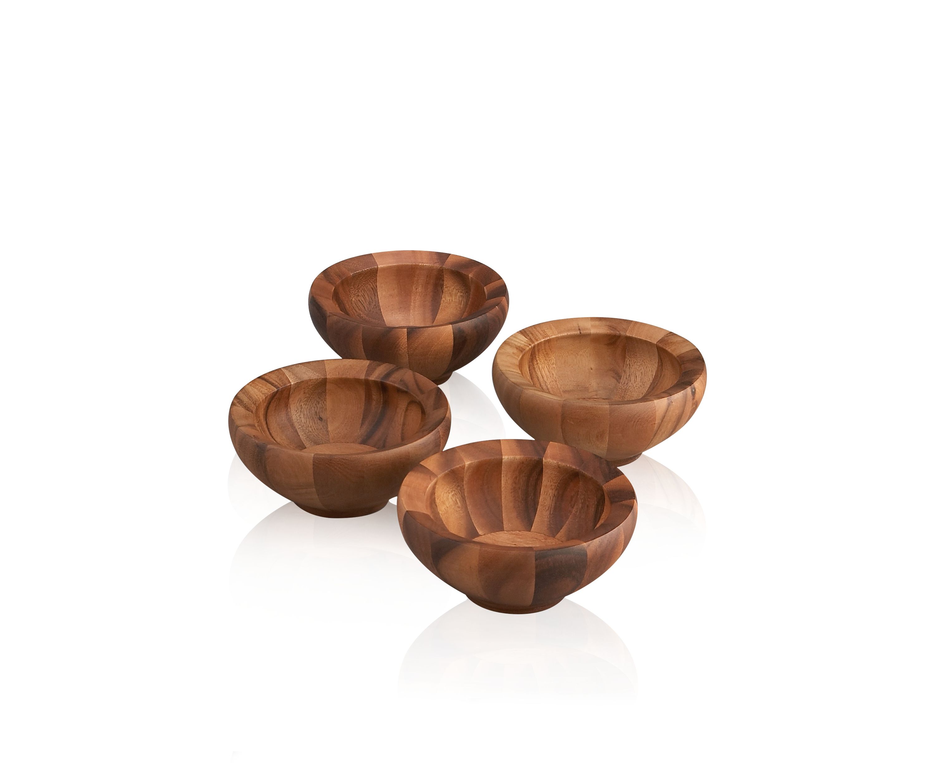 Yaro Wood Set of 4 Individaul Salad Bowls