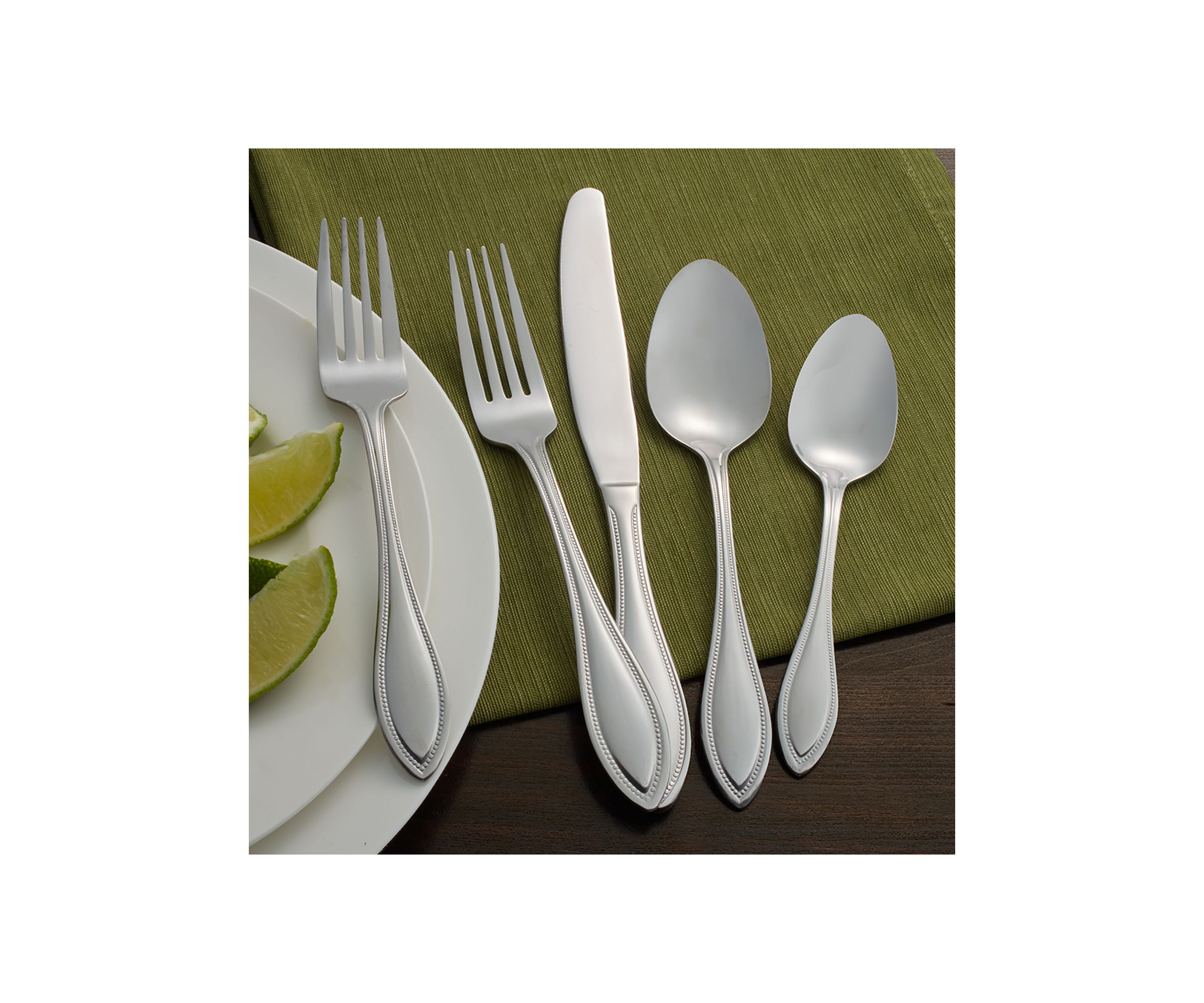 American Bead 20-Piece Stainless Steel Flatware Set - Service for 4