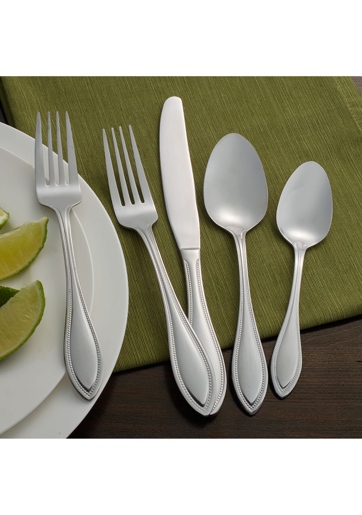 American Bead 53 Piece Stainless Steel Flatware Set