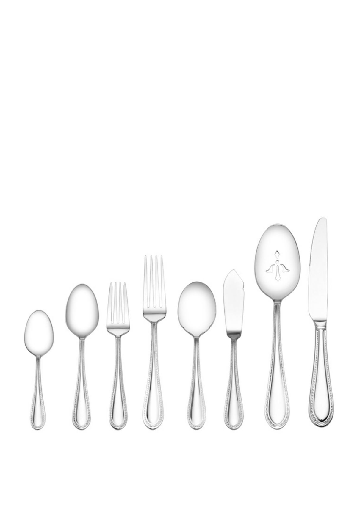 Sinclair 65-Piece Stainless Steel Flatware Set with Caddy, Service for 10