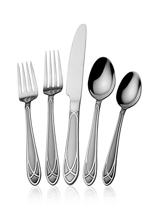 Pfaltzgraff MIRAGE FROST Stainless 18/0 China Frosted Silverware CHOICE Flatware 