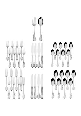 Pfaltzgraff Vienna 42 Piece Stainless Steel Flatware Set