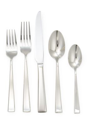 Mikasa 45 Piece Stainless Steel Flatware Set Silver 45 Piece Set
