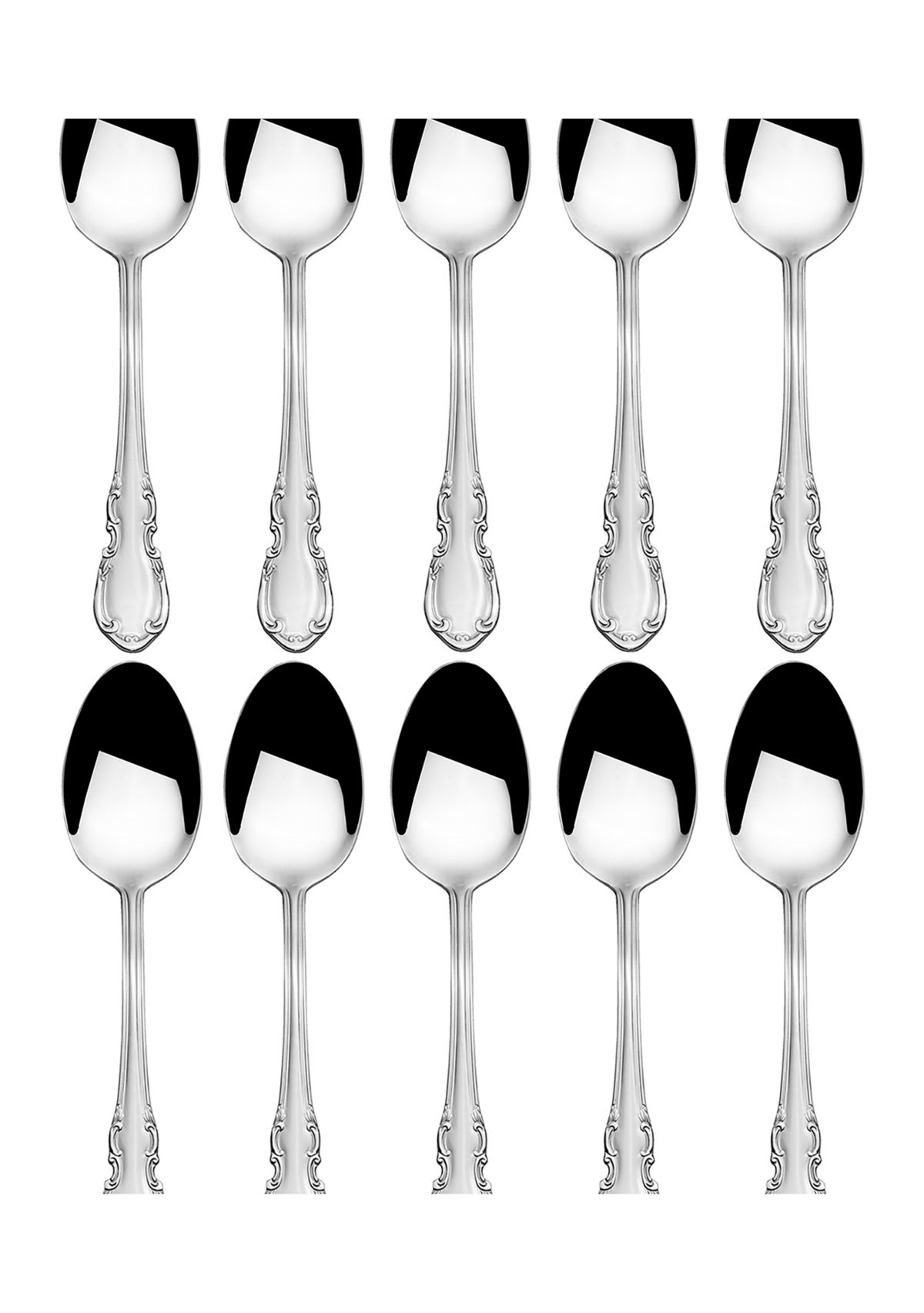 Stainless Steel Vienna 10-Piece Dinner Spoon Set