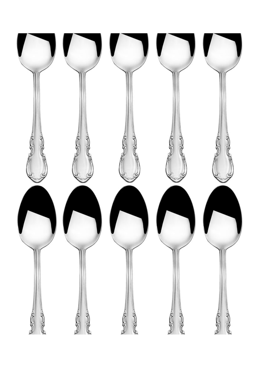 Stainless Steel Vienna 10-Piece Dinner Spoon Set