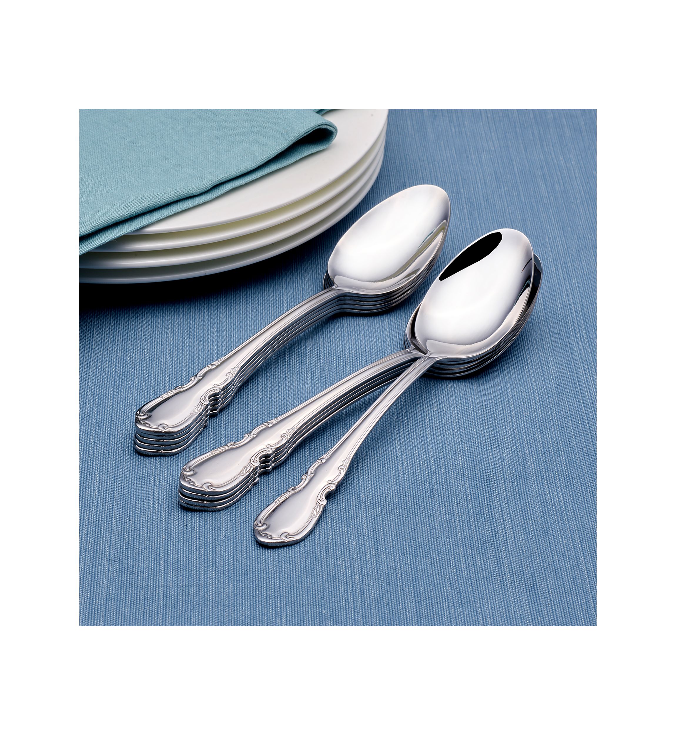Stainless Steel Vienna 10-Piece Dinner Spoon Set