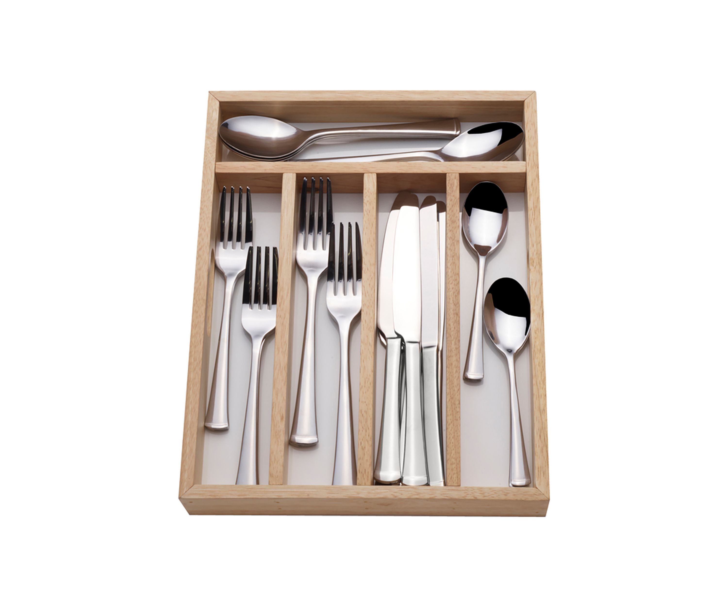 Contempo 40 Piece Flatware Set with Caddy
