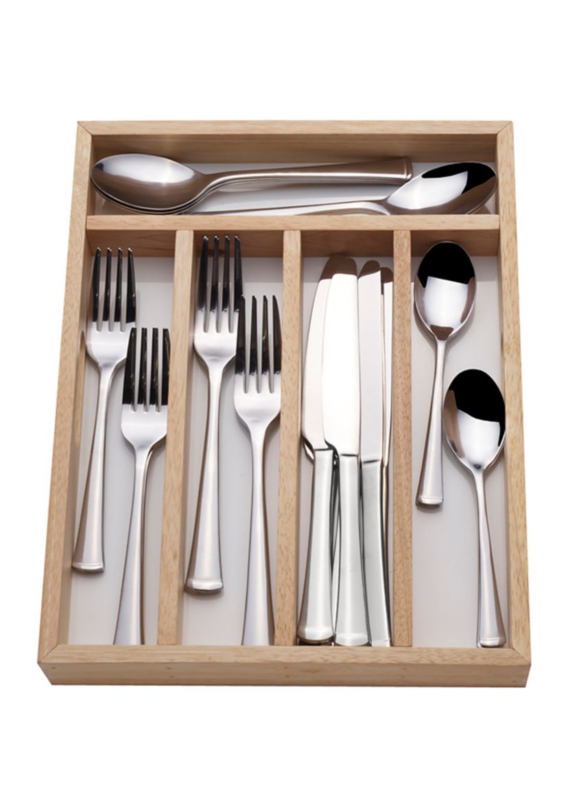 Contempo 40 Piece Flatware Set with Caddy