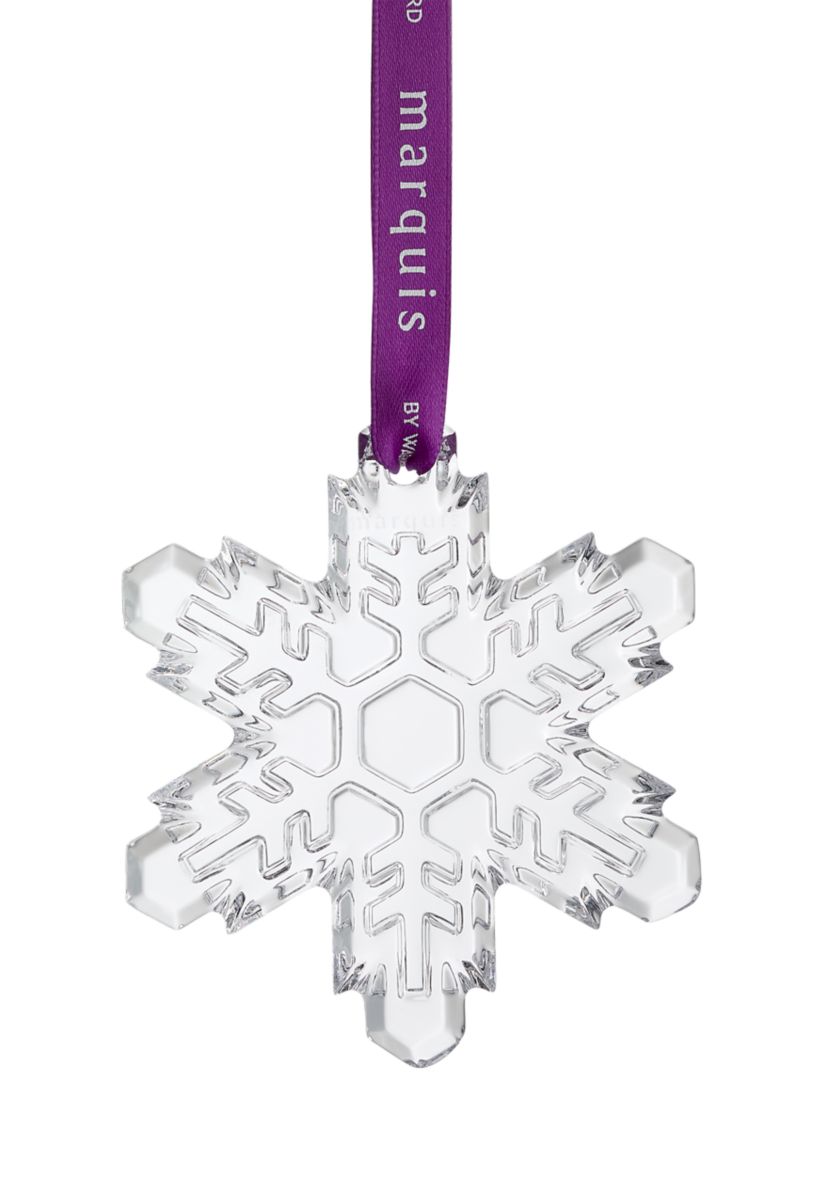  Marquis Snowflake Crystal Ornament