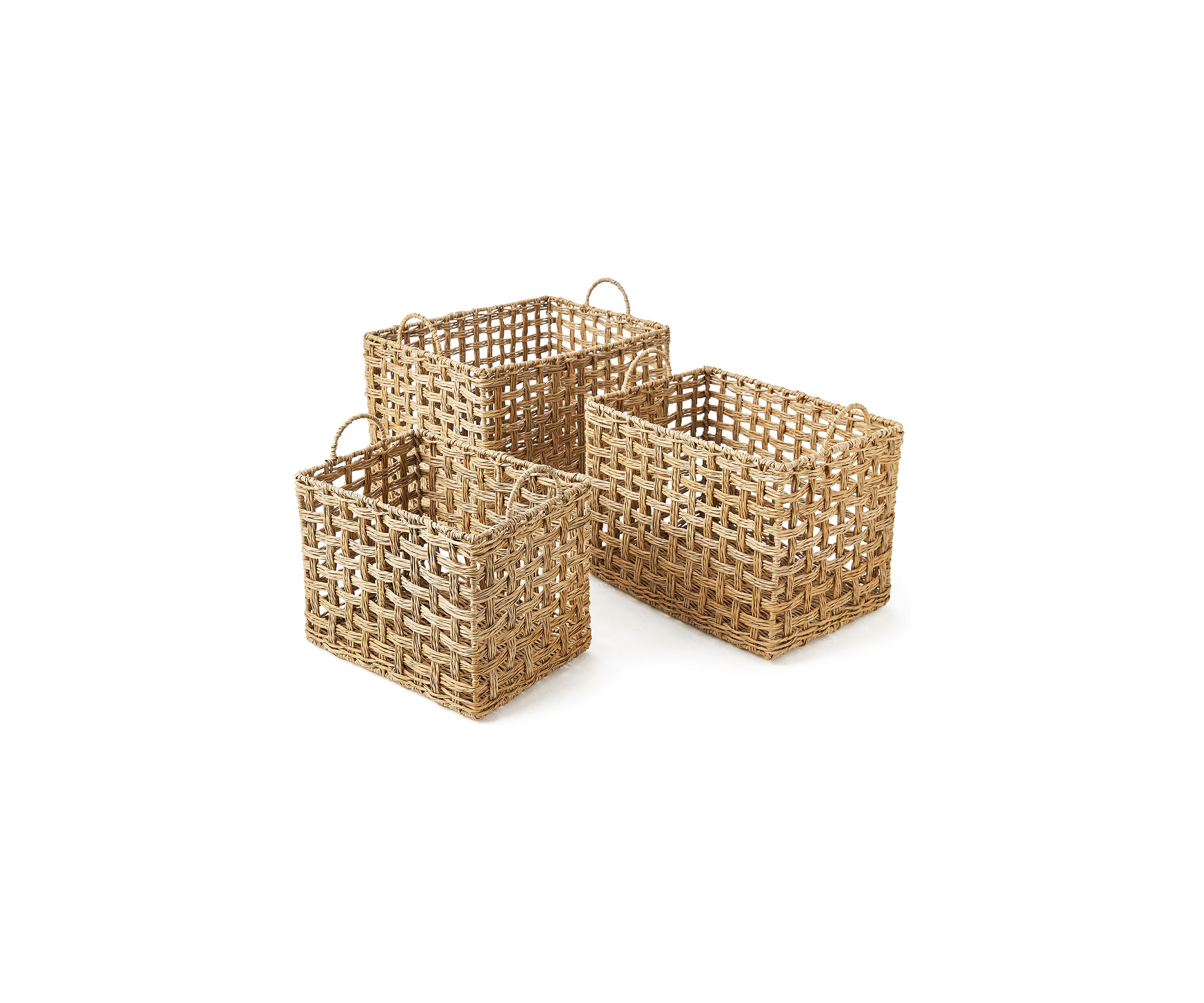Faux Wicker Baskets 