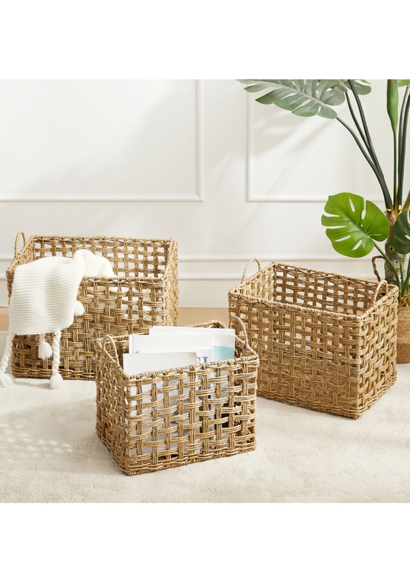 Faux Wicker Baskets 