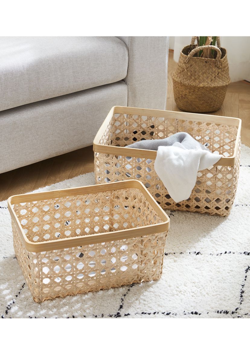 Wicker Rectangular Basket