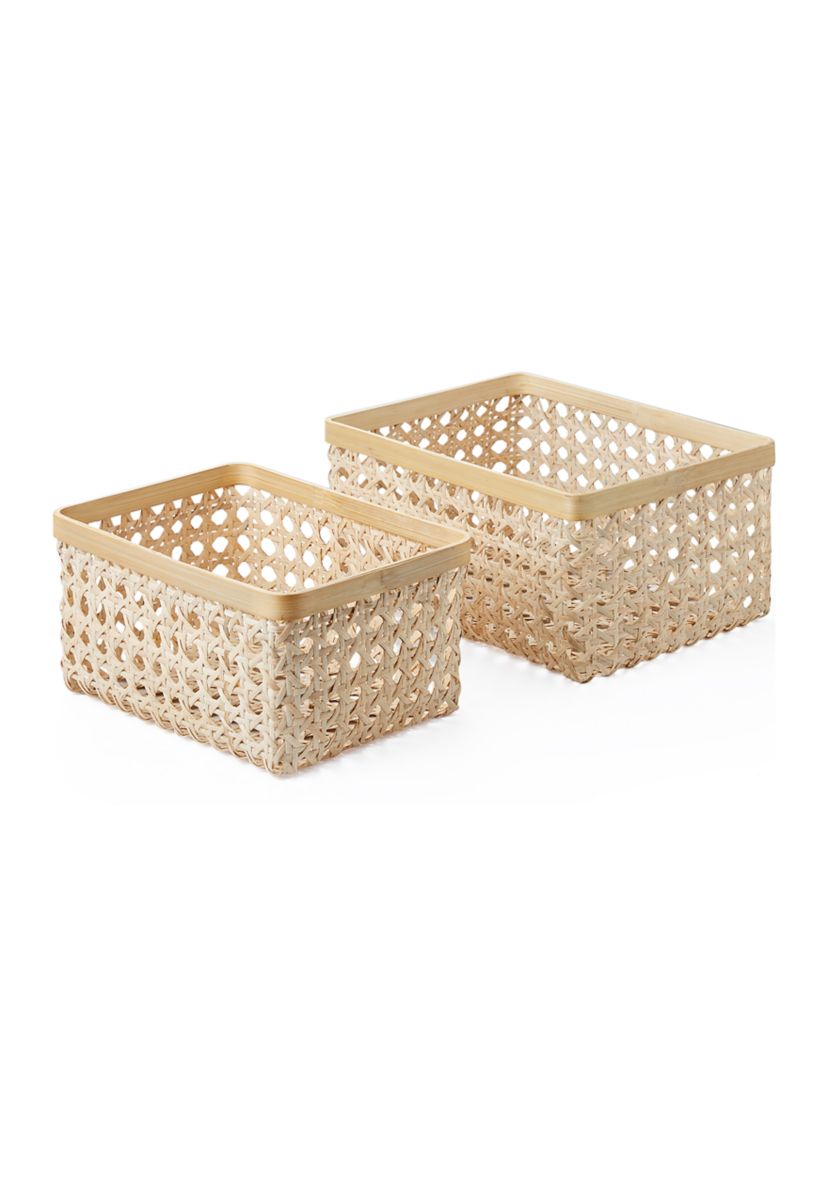 Wicker Rectangular Basket