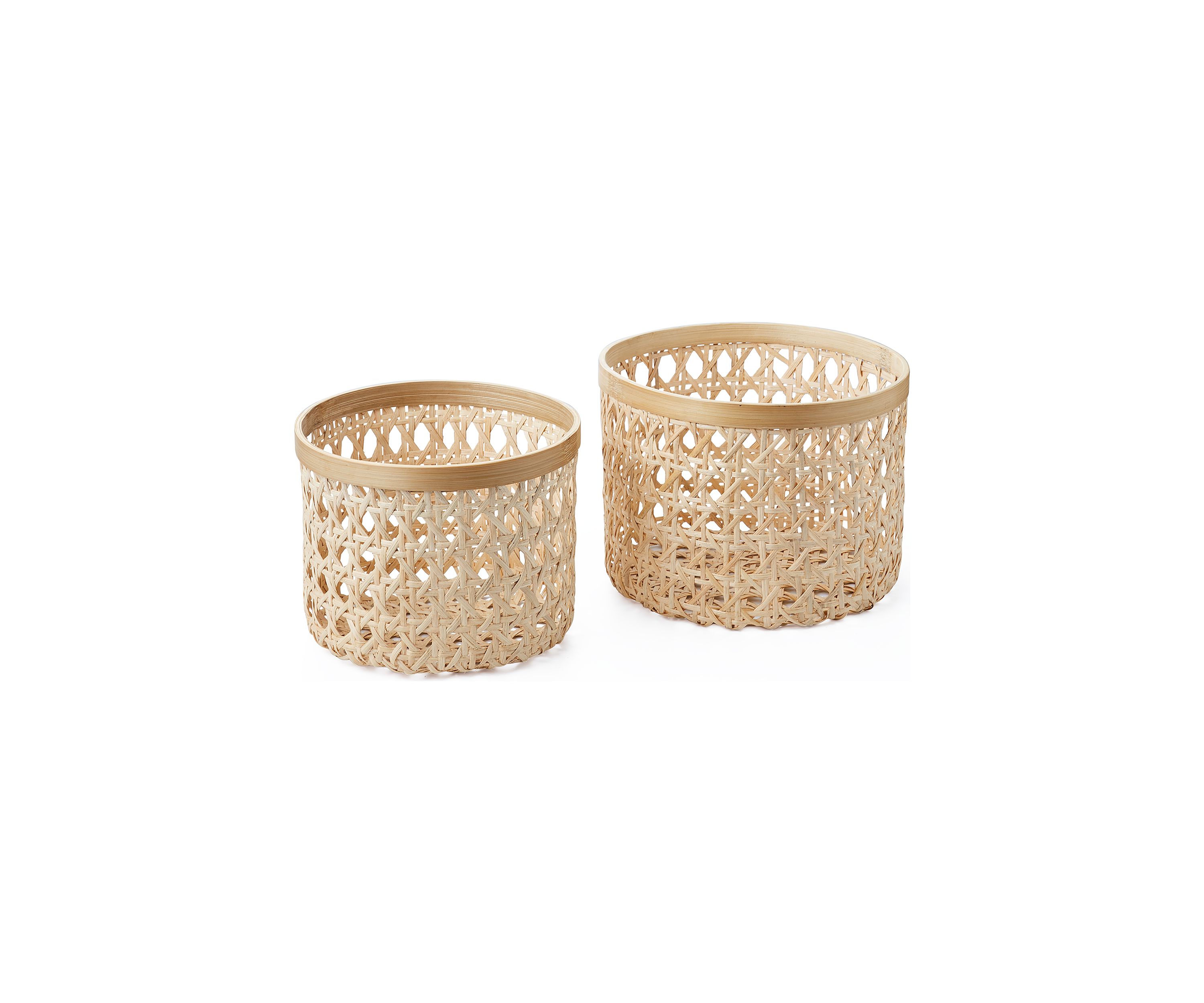Cane Round Basket 