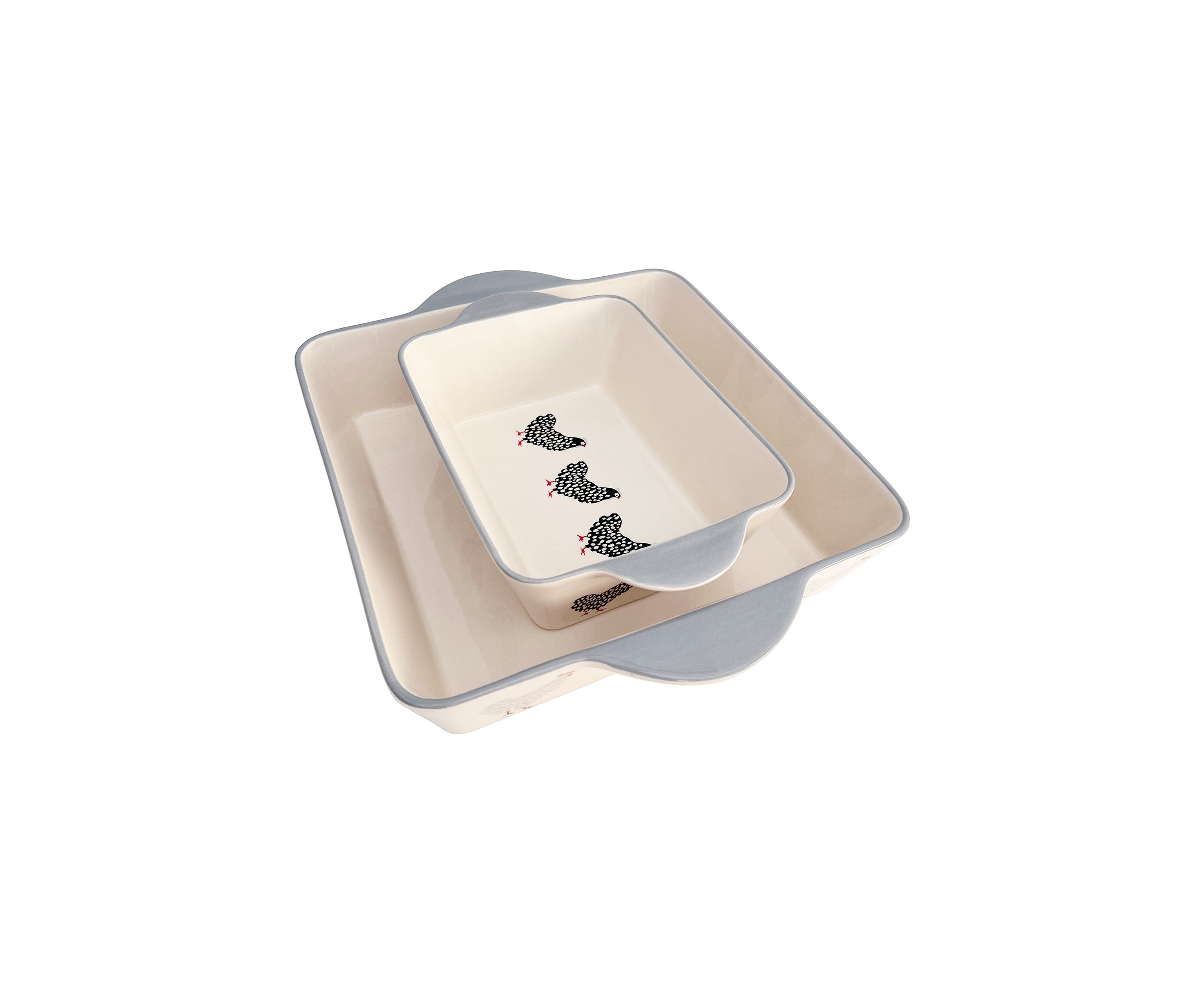 Coop Chickens 2 Piece Bakeware Set