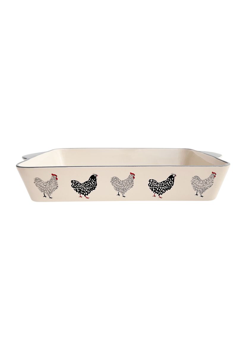 Coop Chickens Large Baking Dish