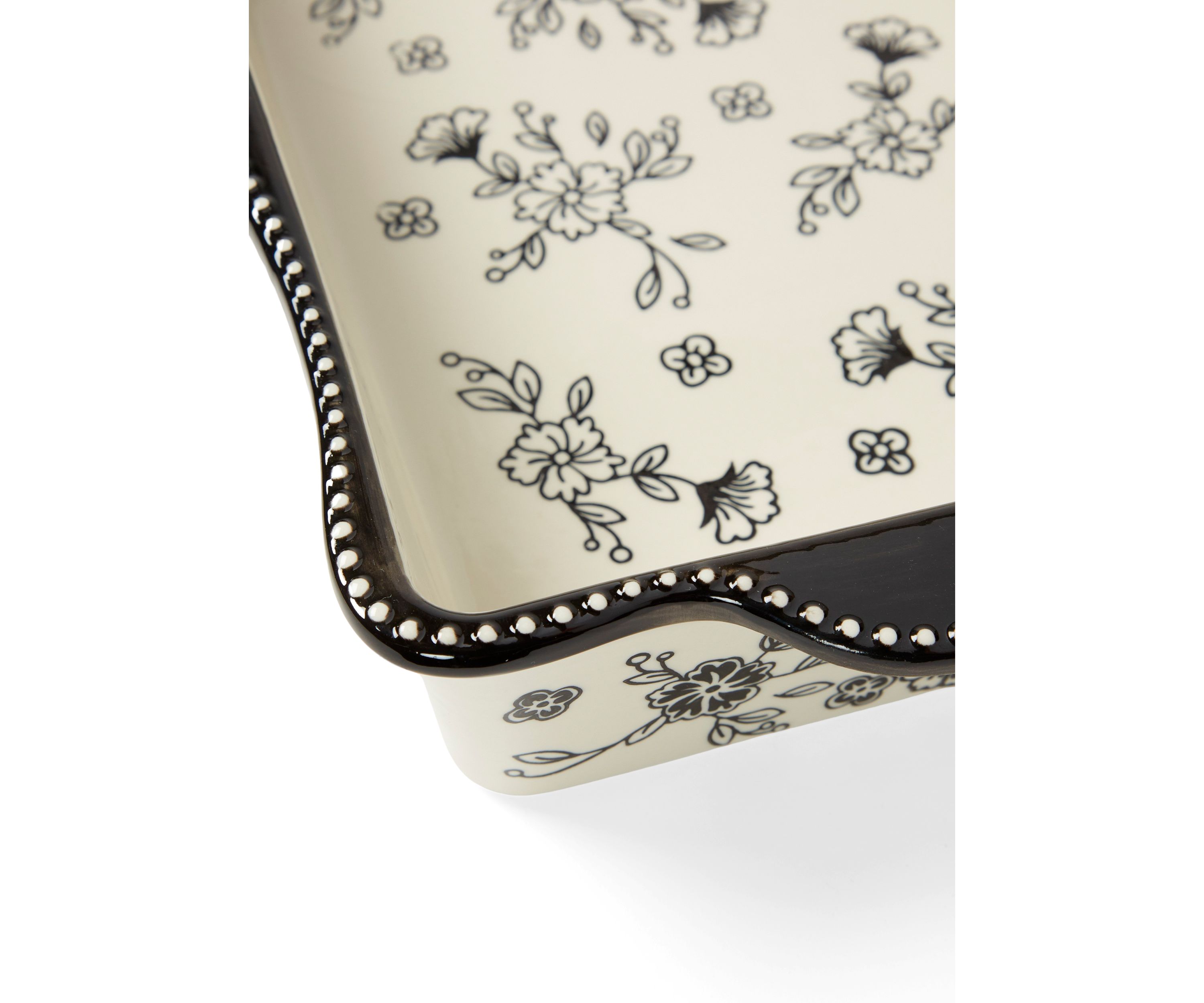 2-Piece Farmhouse Floral Baking Dish Set