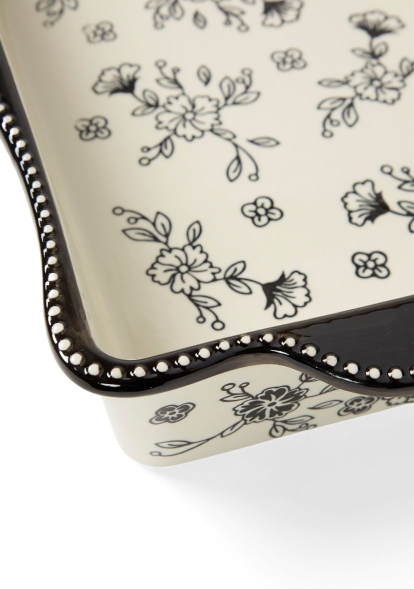 2-Piece Farmhouse Floral Baking Dish Set