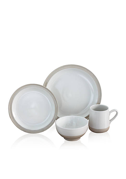 Grayden White 16-pc. Dinnerware Set