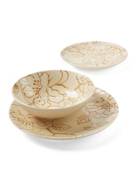 Baum Brothers Hawthorn 12 Piece Dinnerware Set