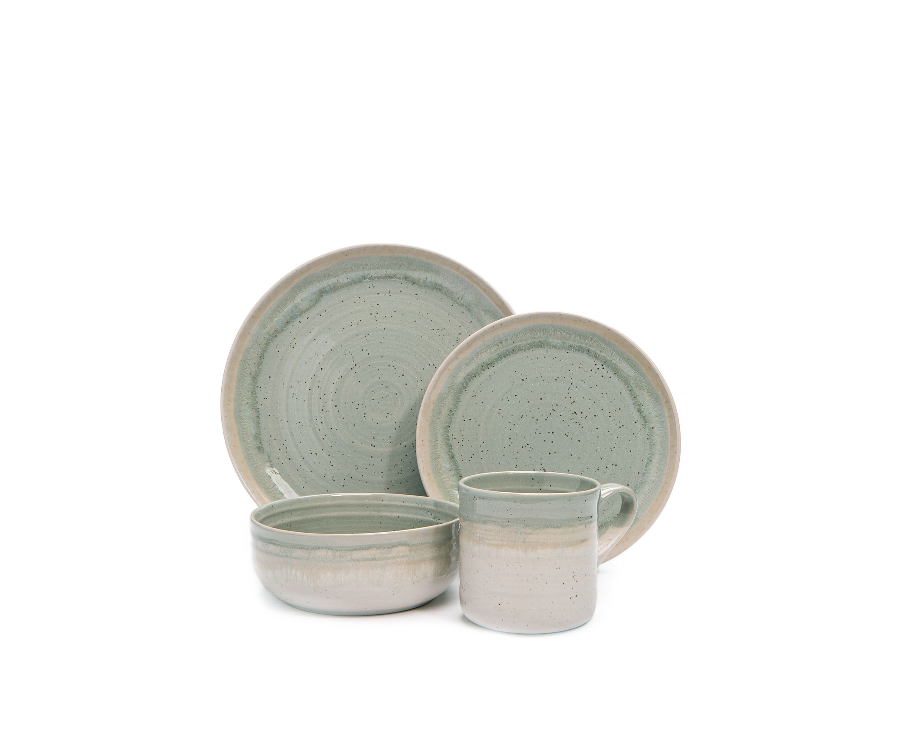 Hearth Seafoam 16 Piece Dinner Set 