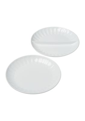 Kolom Circular Set of 2 Serve Platters 