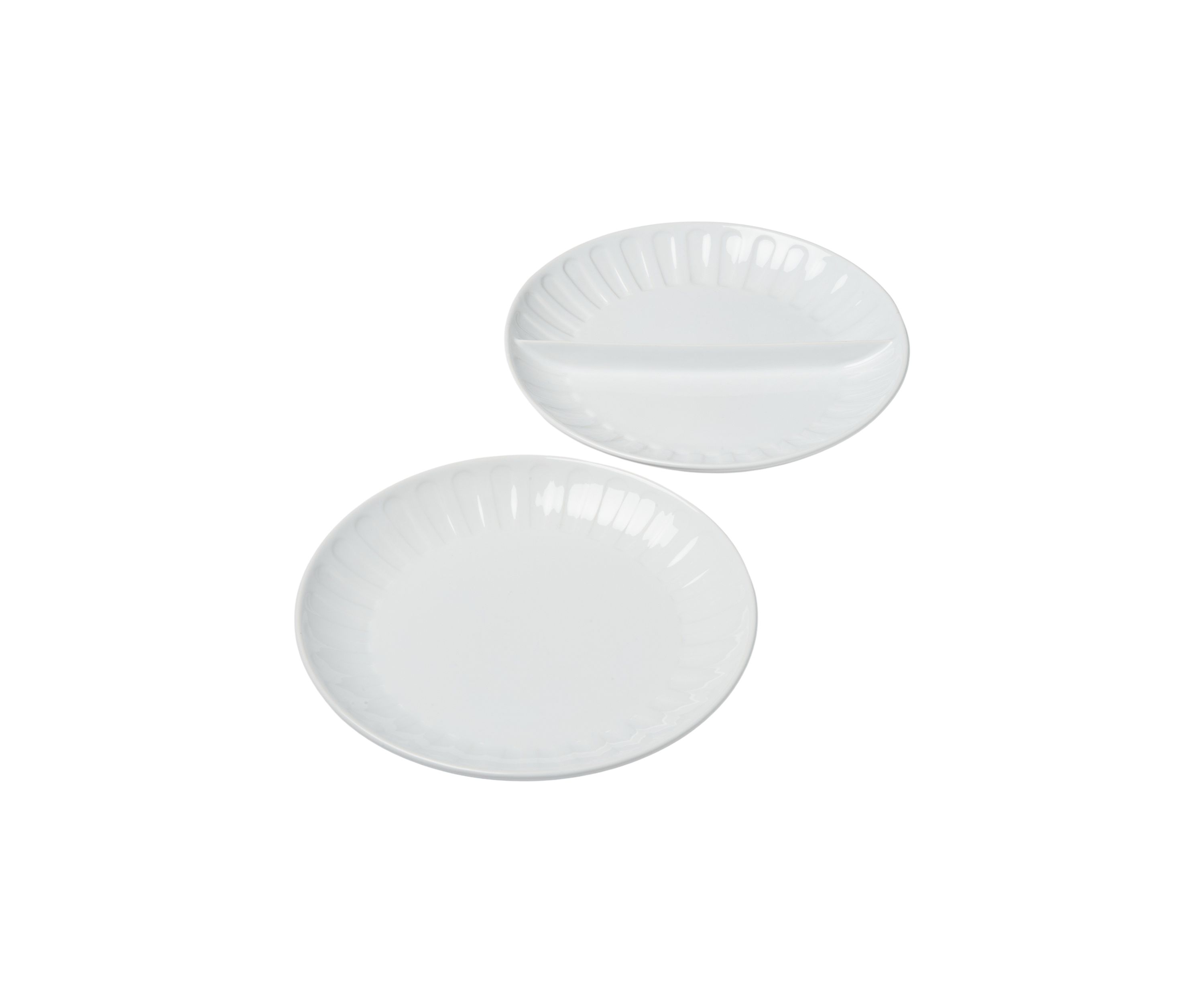 Kolom Circular Set of 2 Serve Platters 