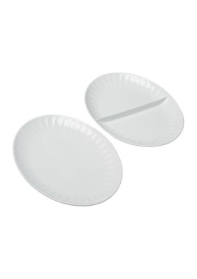 Kolom Divided Serve Platter Set of 2