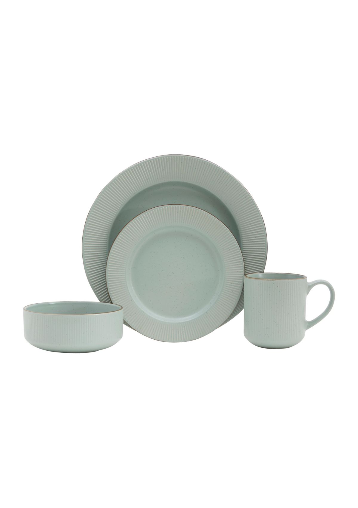 Toni Grey 16 piece dinnerware set
