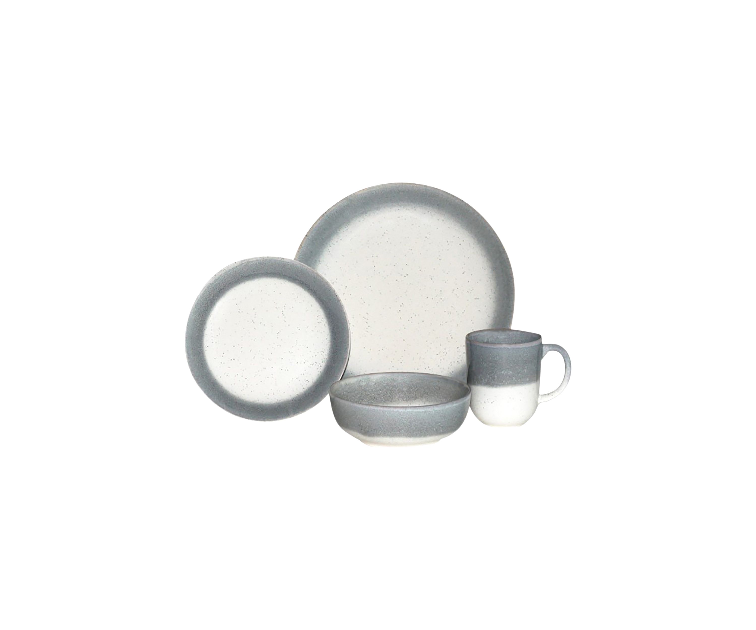 Marina Gray 16 Piece Dinnerware Set 