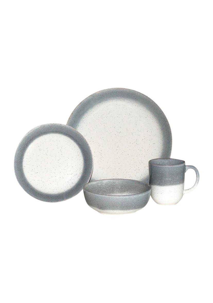 Marina Gray 16 Piece Dinnerware Set 